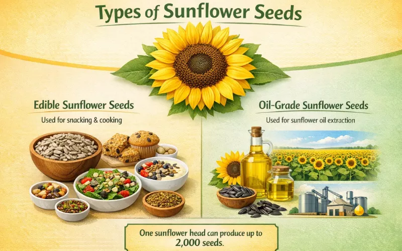 types-of-sunflower-seeds