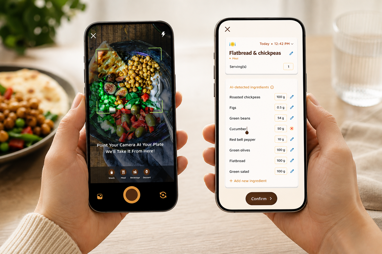 comparison chart of virtual pet calorie tracker features