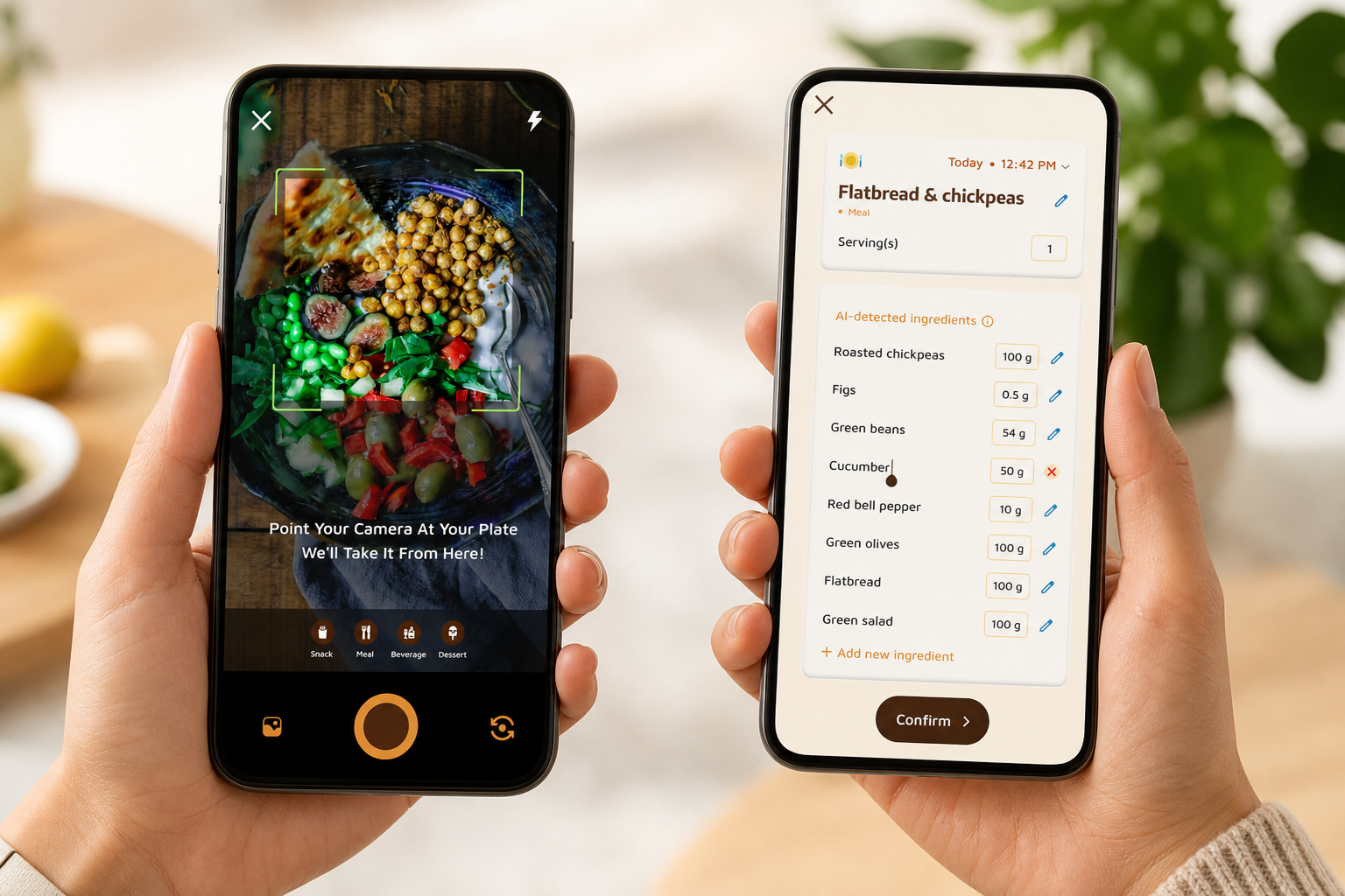 feature comparison table showing calorie tracker buddy and lose it side by side with photo recognition, motivation tools, and pricing details