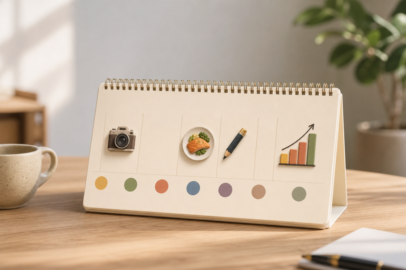 one-week photo calorie counting plan checklist