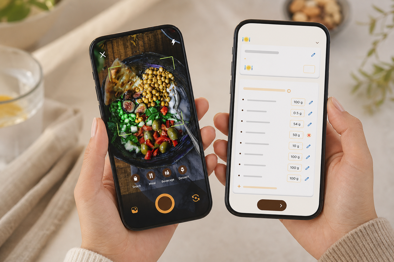 best macro and water tracking app on phone, with quick photo logging and hydration goal